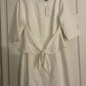 Aritzia White 3/4 Sleeve Midi Dress